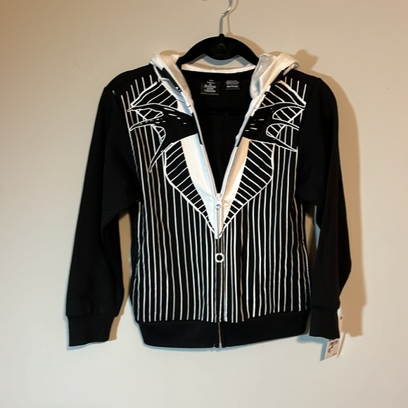 Tim Burton's The Nightmare Before Christmas Youth Zip Up Hoodie Sweatshirt XS - Picture 4 of 5